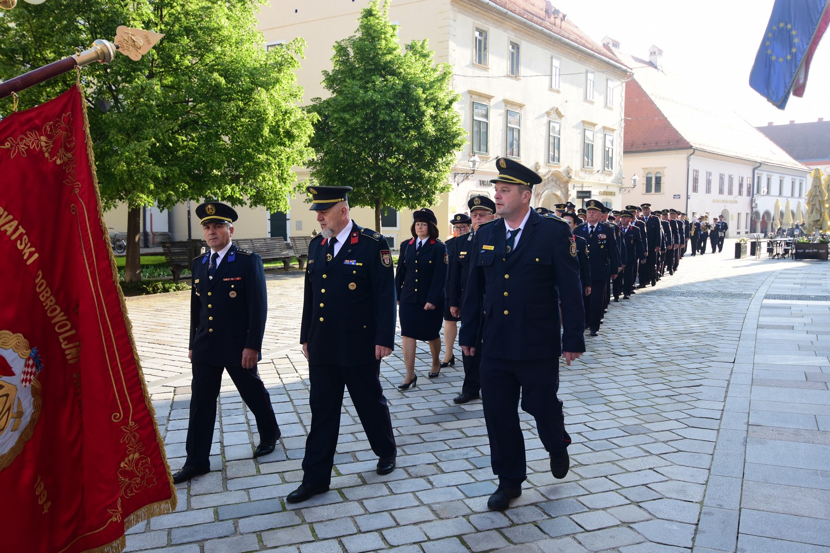 FOTOGALERIJA Roman Veršić predvodio svečani ešalon Vatrogasne zajednice grada Varaždina