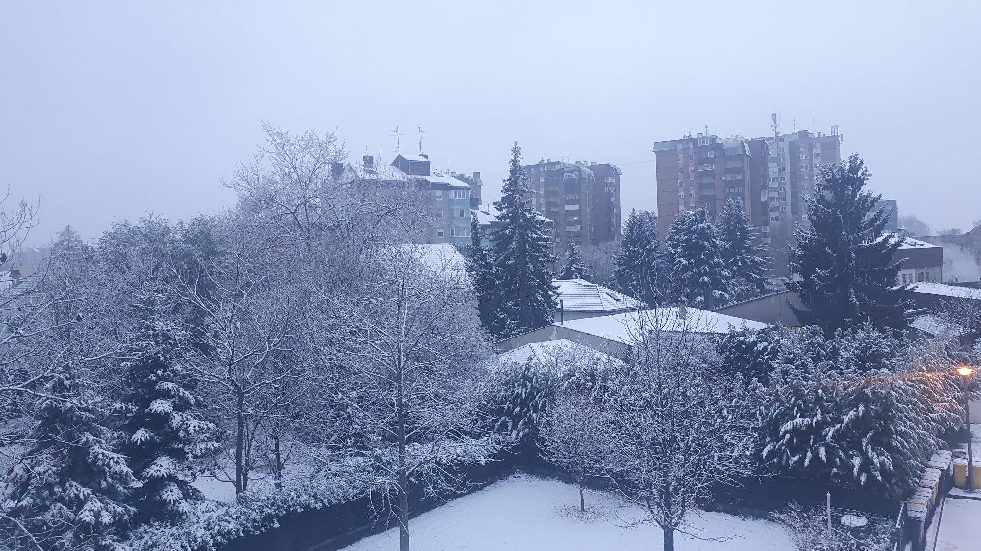 Snijeg u sjevernoj Hvatskoj