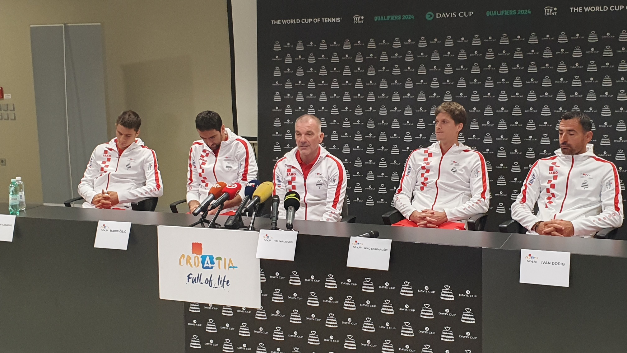 TENISKA POSLASTICA U ARENI Hrvatska Davis Cup reprezentacija spremna za dvoboj s Belgijom