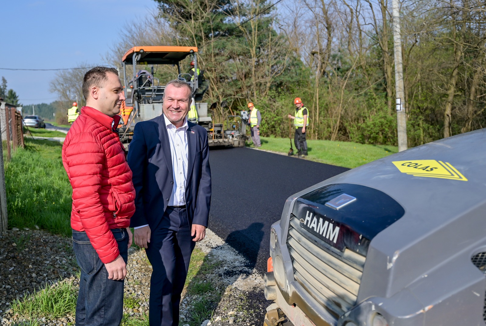 Župan Stričak i načelnik Maruševca Klapša obišao radove na cesti prema Ivancu