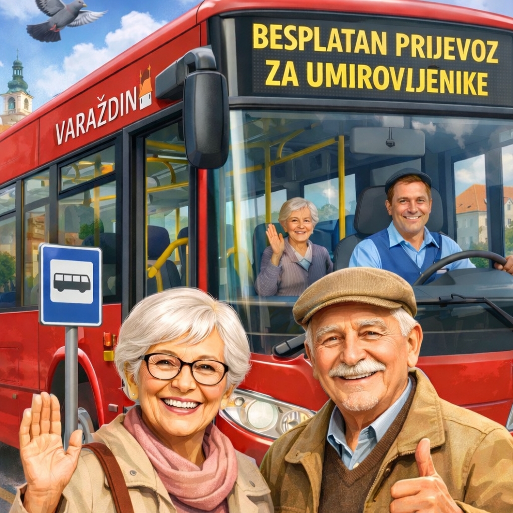 Varaždinskim umirovljenicima i u 2026. besplatna vožnja „busekima“