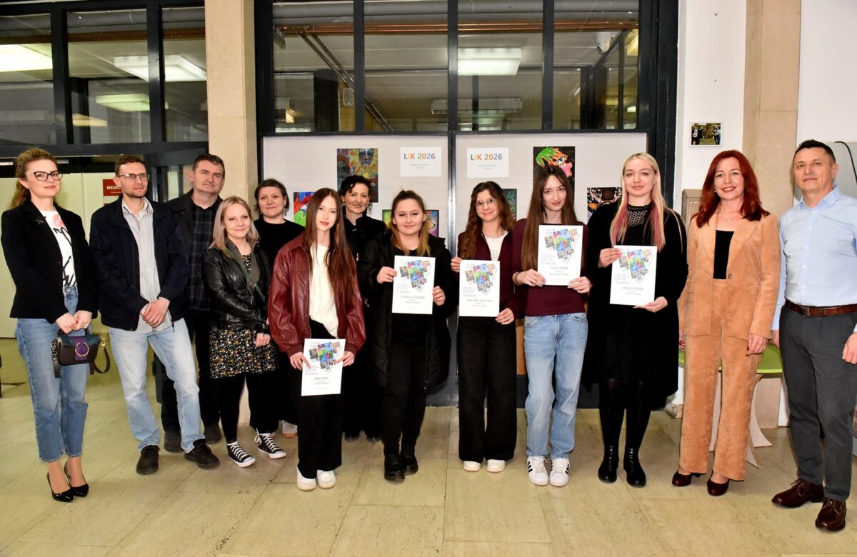 Izloženi najuspješniji likovni radovi i proglašeni pobjednici Županijskog natjecanja LIK 2026.