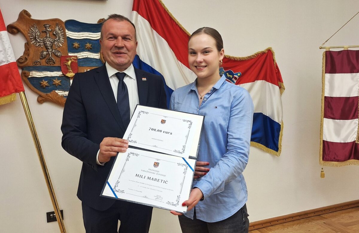 Župan Stričak nagradio Milu Maretić, jednu od 10 najboljih matematičarki na svijetu