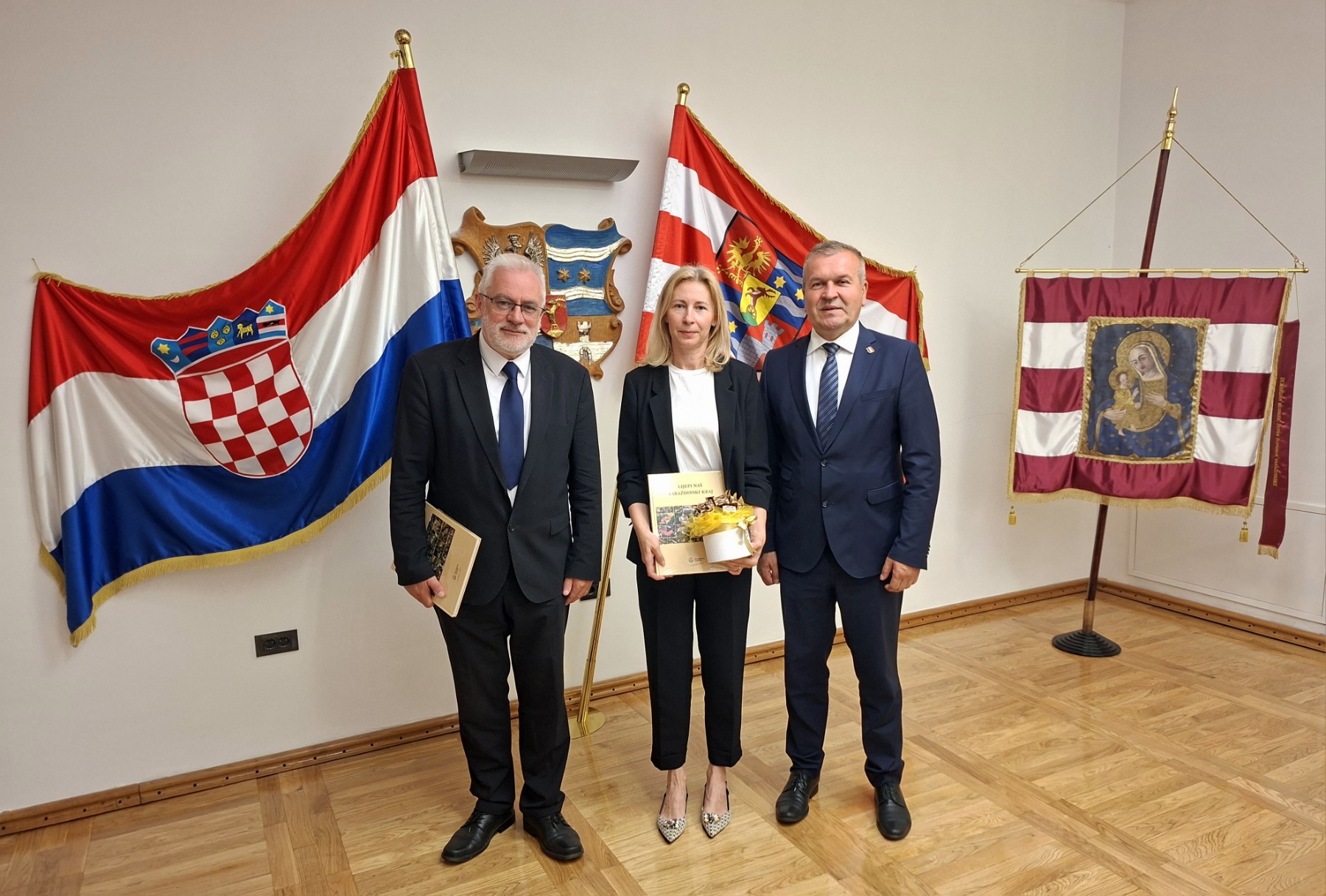 Župan Anđelko Stričak priredio prijem za nove dekane: Renatu Makovec i Davora Bobića