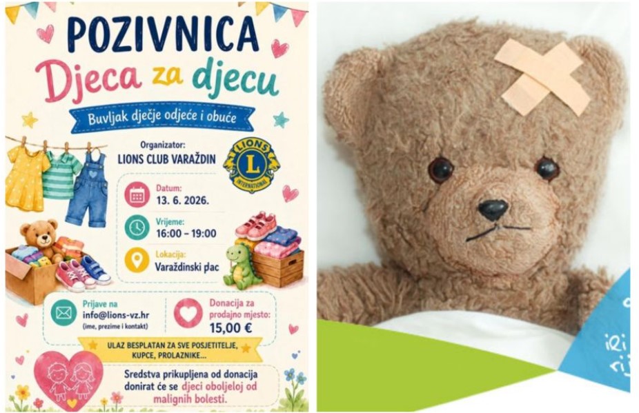 Ove subote buvljak dječje odjeće i obuće na Varaždinskom placu – donacije idu za djecu oboljelu od malignih bolesti
