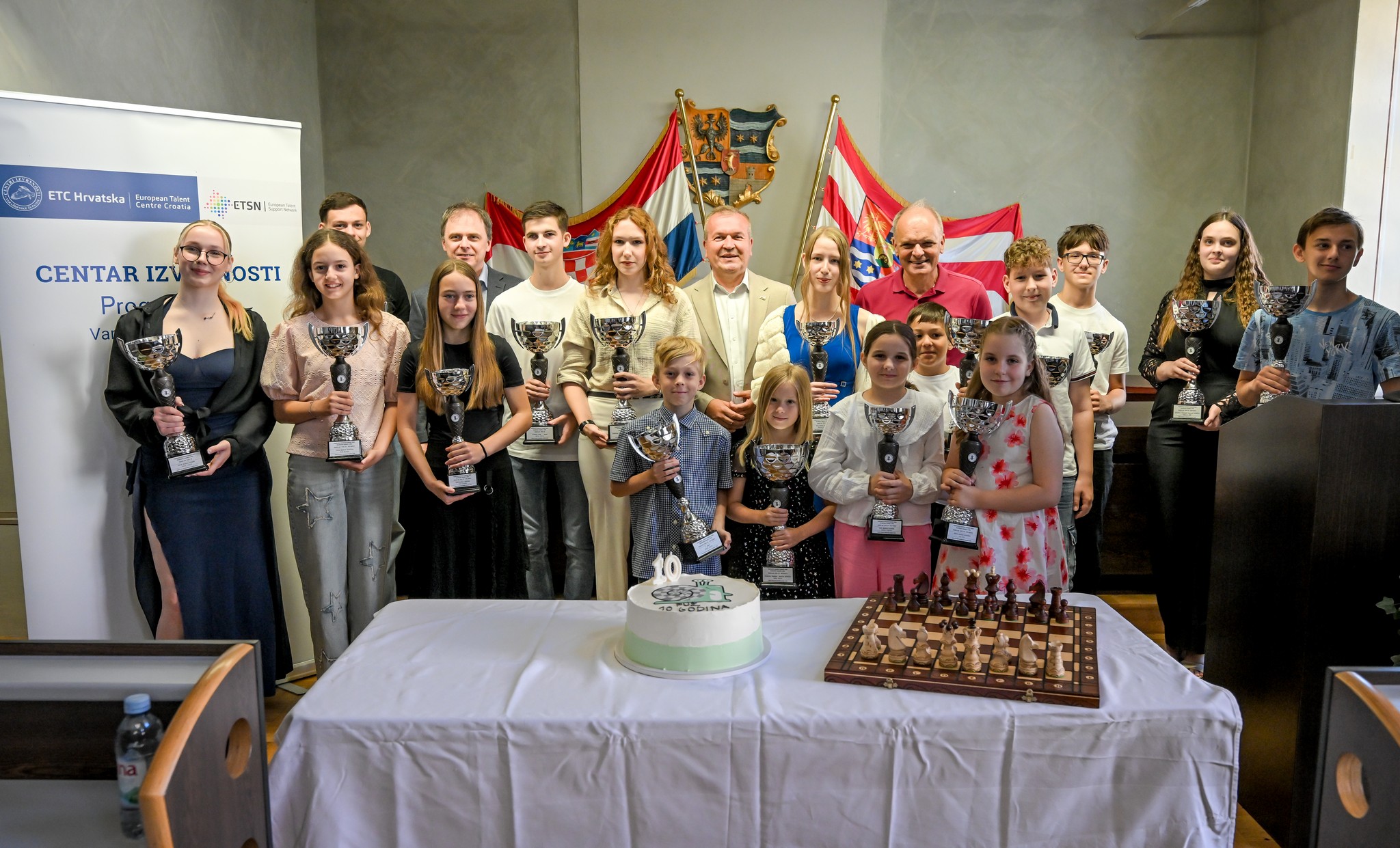 Proglašeni učenici-prvaci u šahu Varaždinske županije, koja ima čak četvero državnih prvaka