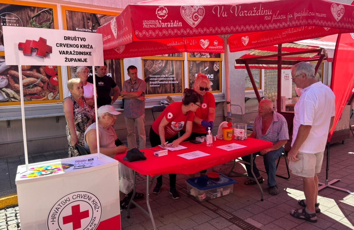 Na varaždinskom placu danas se mjerio krvni tlak i šećer
