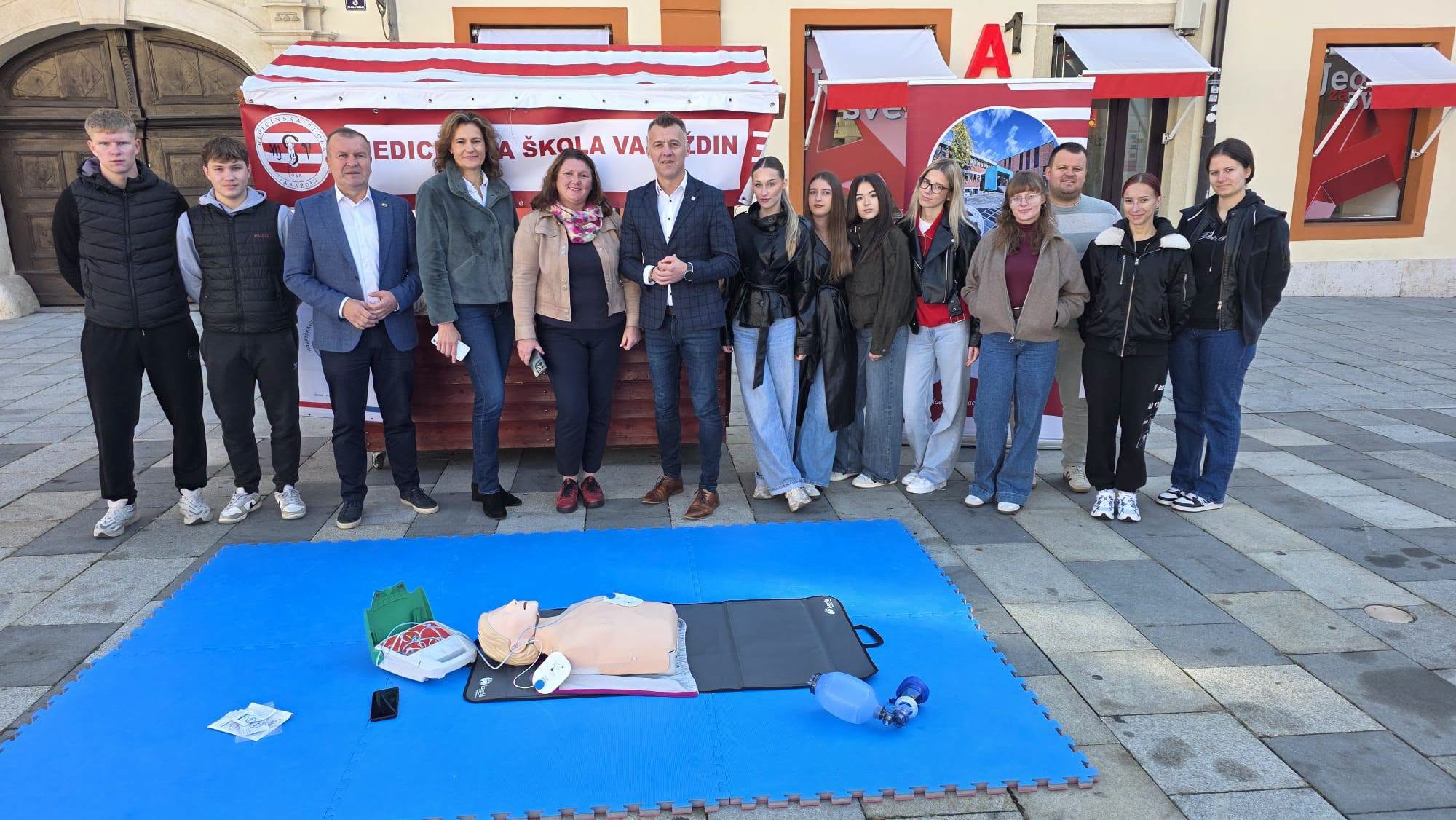 Učenici Medicinske škole Varaždin obilježili Svjetski dan oživljavanja